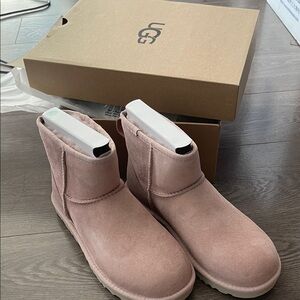 UGG Blush Suede Ankle Boots